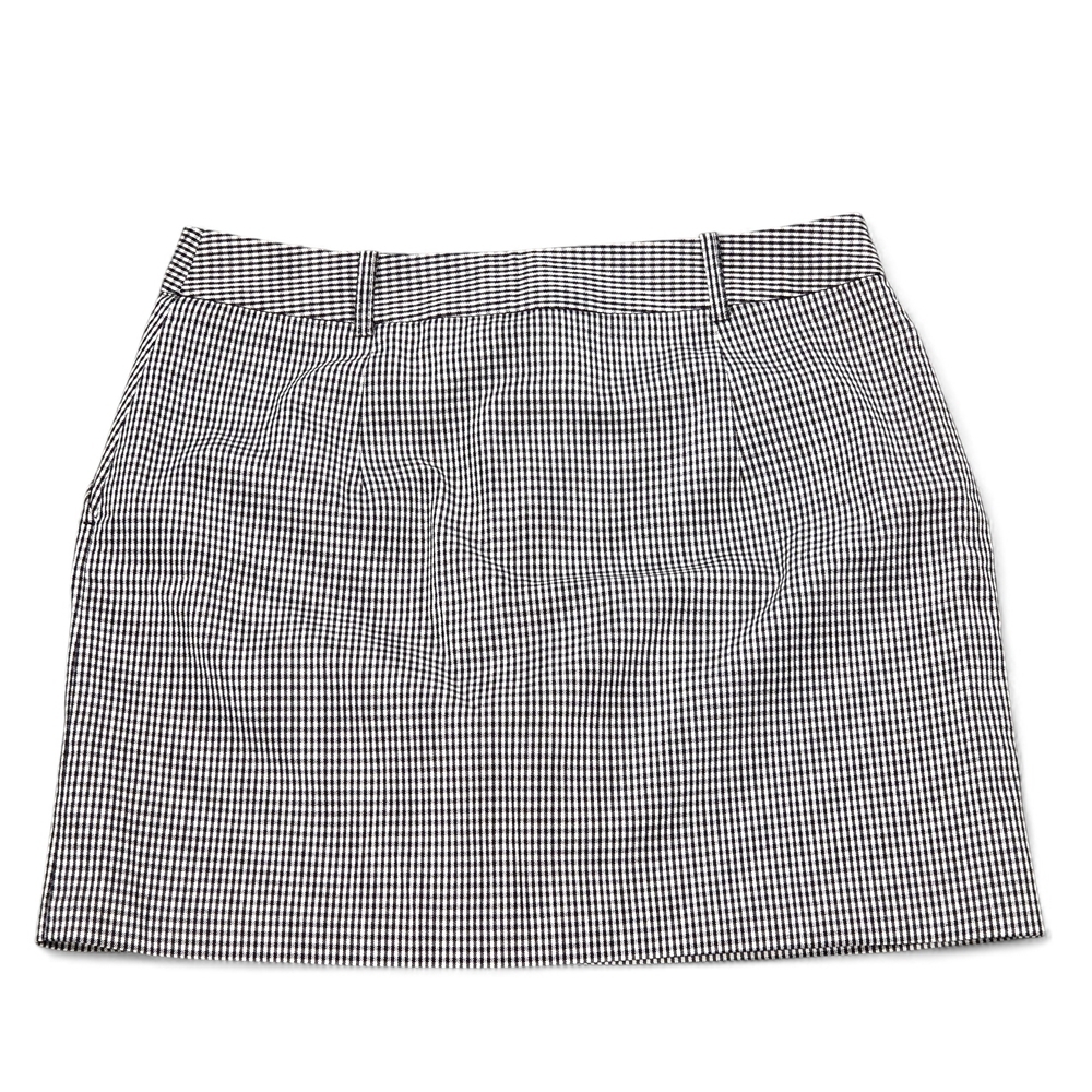 Topshop Black and White Checkered Mini Skirt NWT US Size 8 - Picture 2 of 13